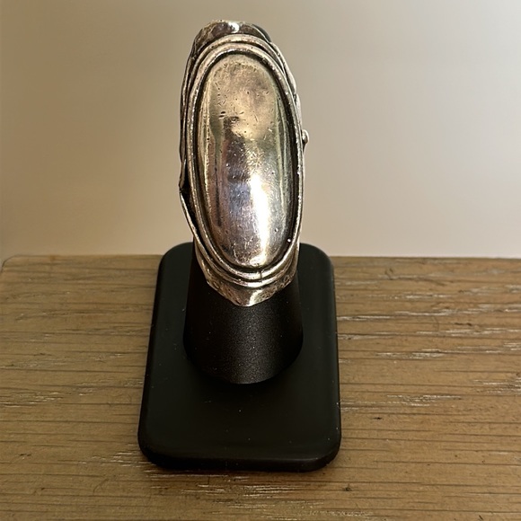 Original Pamela Love XL mood ring SOLID sterling silver RARE art nouveau 5.5 - Picture 5 of 14